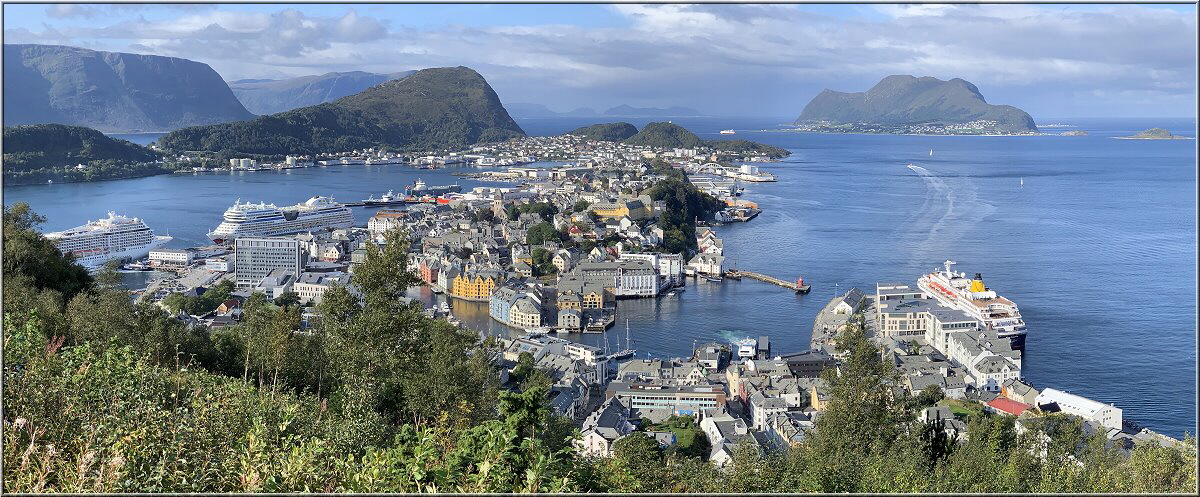 Ausblick vom Berg Aksla