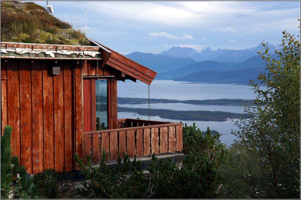 Oben auf dem Berg Varden in Molde