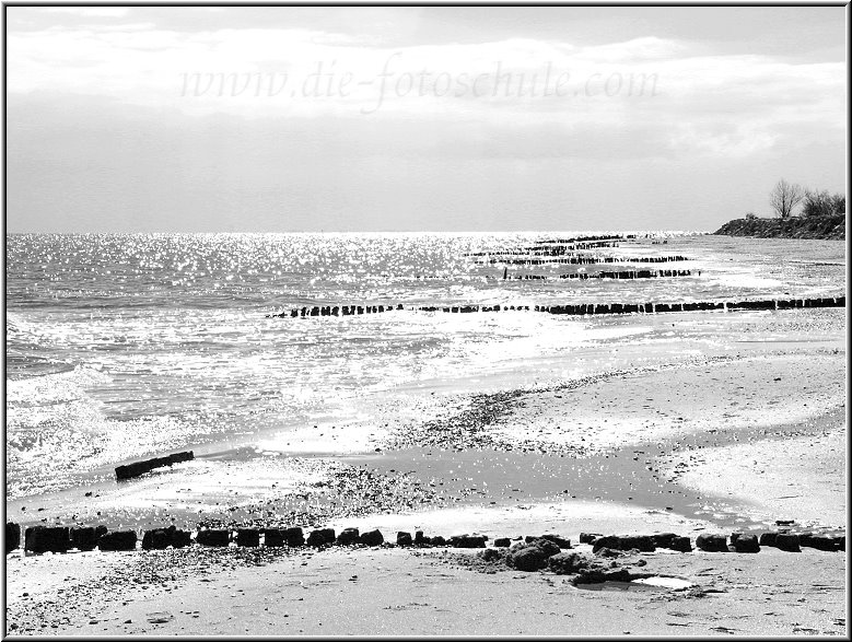 In Kellenhusen am sdlichen Strand in Richtung Lensterstrand